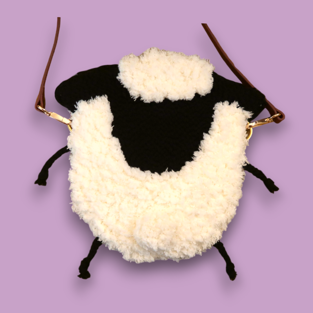 Sheep Punchneedle Bag π | Handtufted Purse