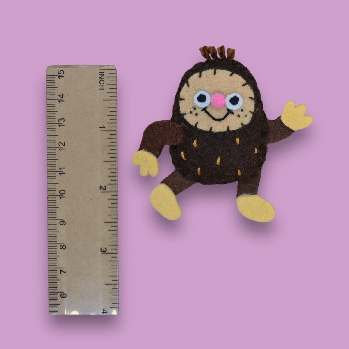 Bigfoot Felt Brooch | Cryptid Felt Pin! 👣