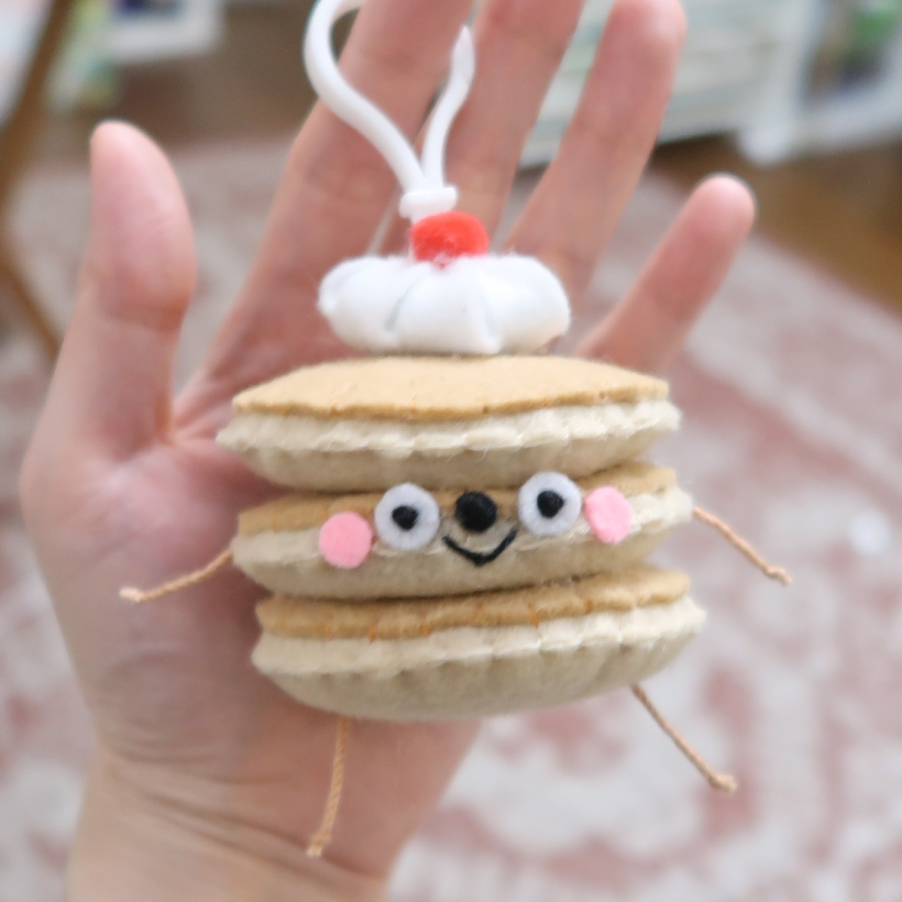 Pancakes Felt Bag Charm 🥞