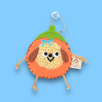 Pumpkin Puppy Magnetic Bag Charms 🐶🎃 | Pair of Charms