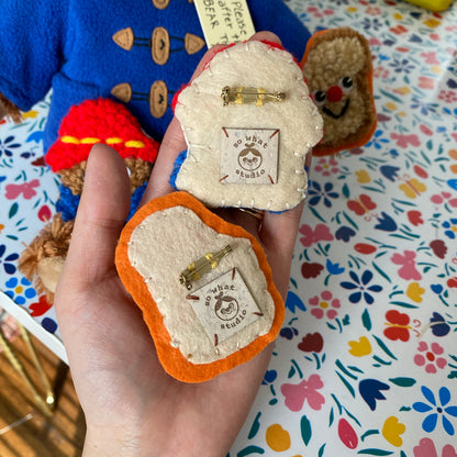 Paddington Bear + Marmalade Punchneedle Pin Pair 🧸🥪🧳