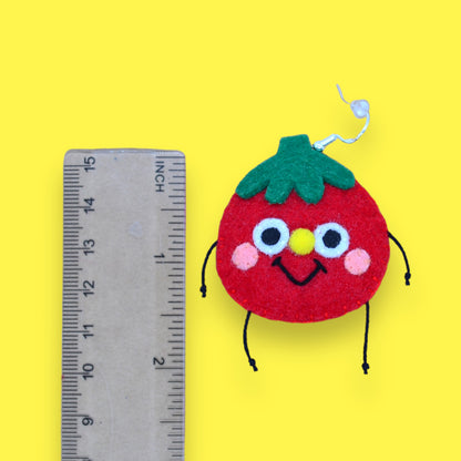 Tomato Fruity Booty Felt Earrings 🍅