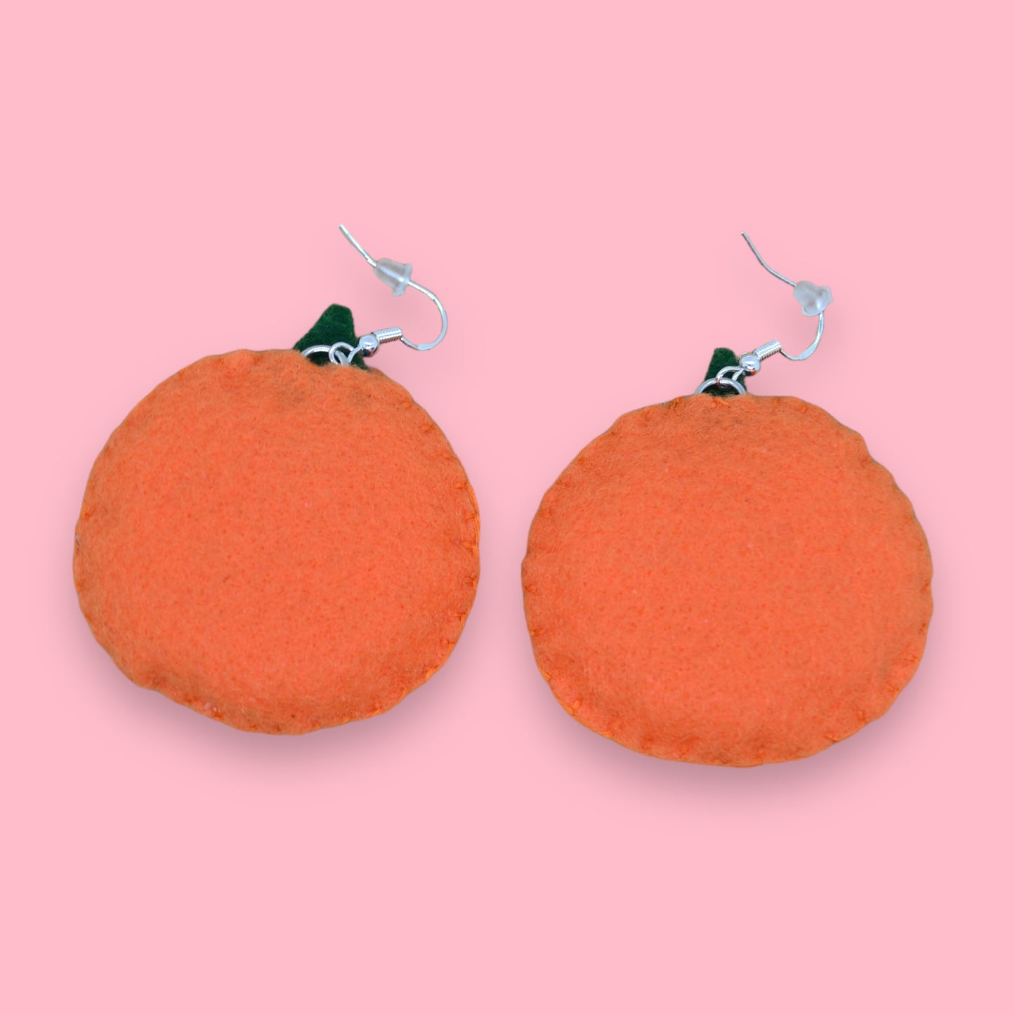 Pumpkin Felt Earrings 🎃