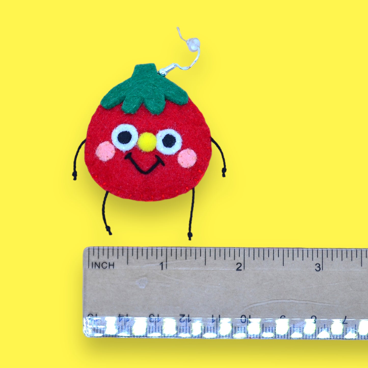 Tomato Fruity Booty Felt Earrings 🍅