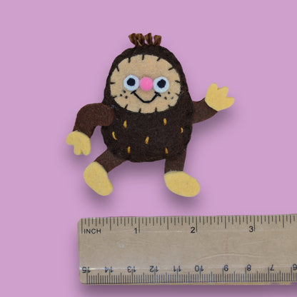 Bigfoot Felt Brooch | Cryptid Felt Pin! 👣