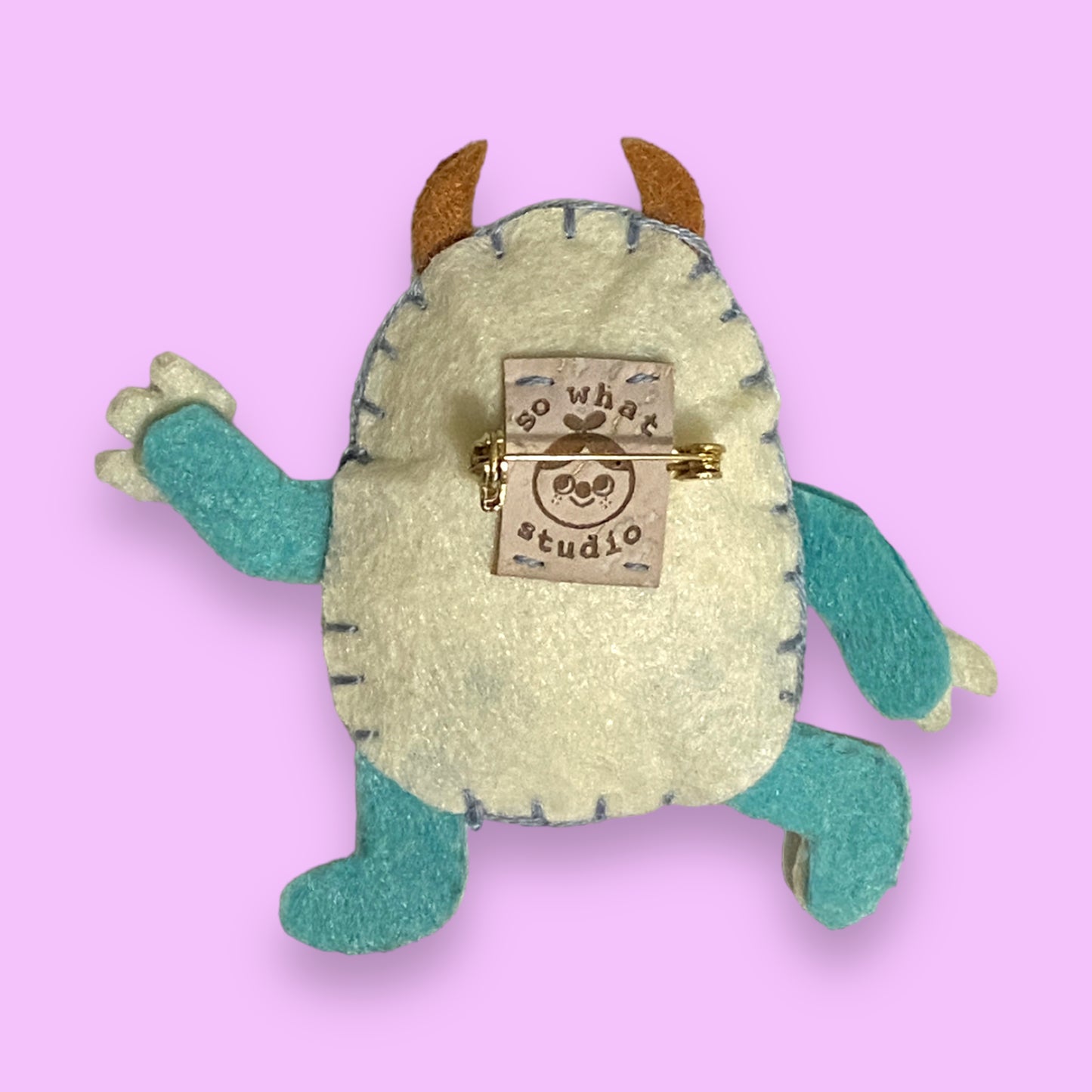 Yeti Felt Brooch | Abominable Snowman Felt Pin! 👣