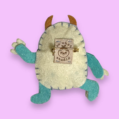 Yeti Felt Brooch | Abominable Snowman Felt Pin! 👣