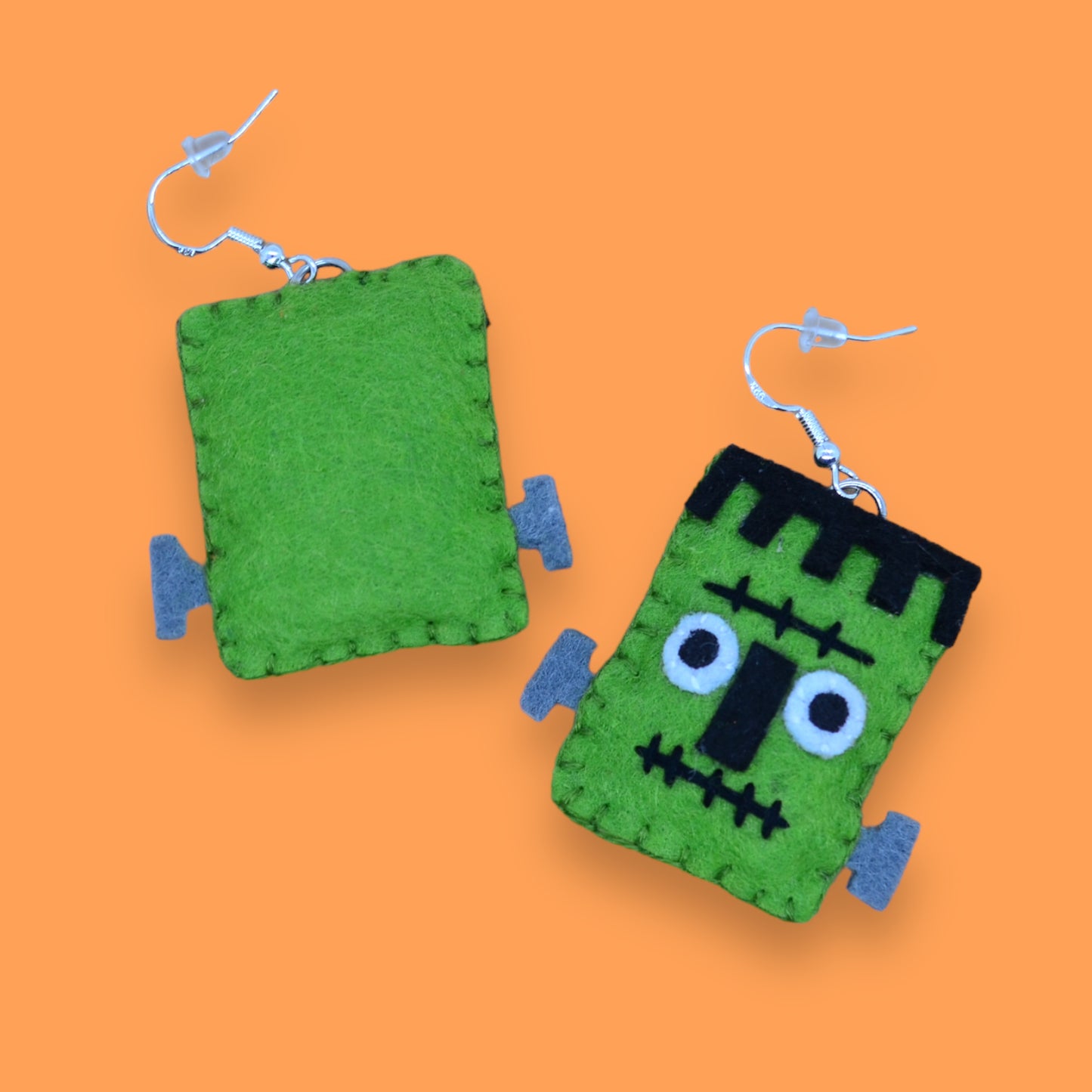 Frankenstein's Monster Felt Earrings 🖤