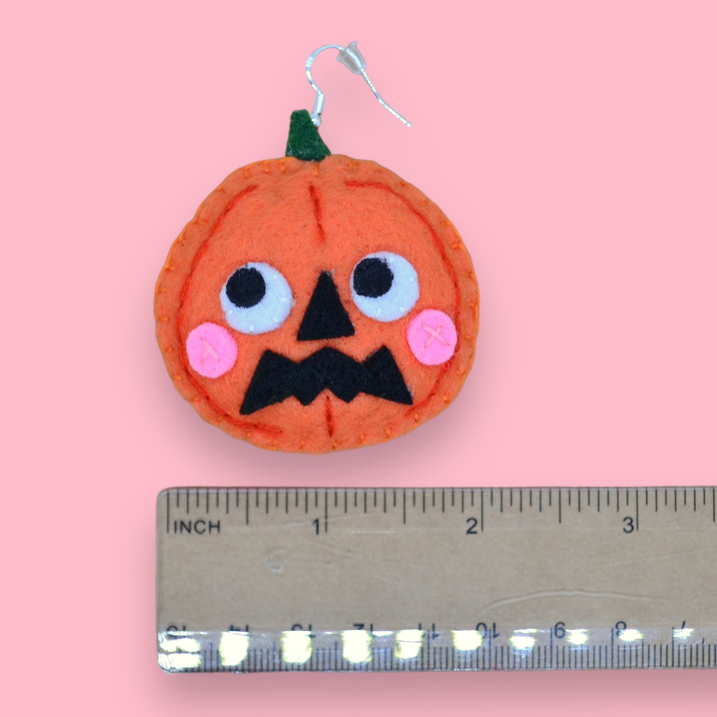 Pumpkin Felt Earrings 🎃