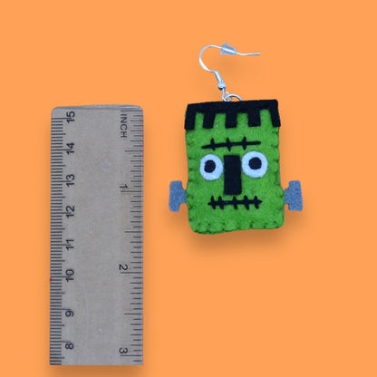 Frankenstein's Monster Felt Earrings 🖤