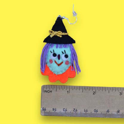 Witchy Sisters Felt Earrings 🧙🏽‍♀️