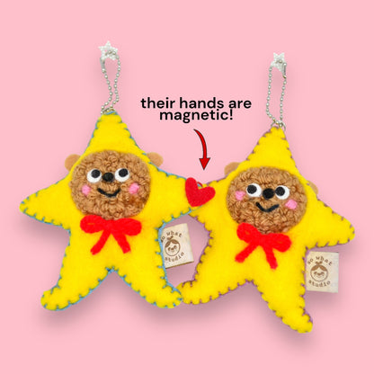 Star Bears Magnetic Bag Charms🌟🧸 | Pair of Charms