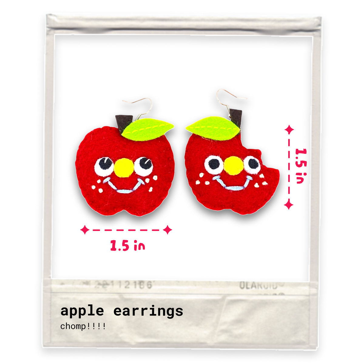 Apple Felt Earrings🍎