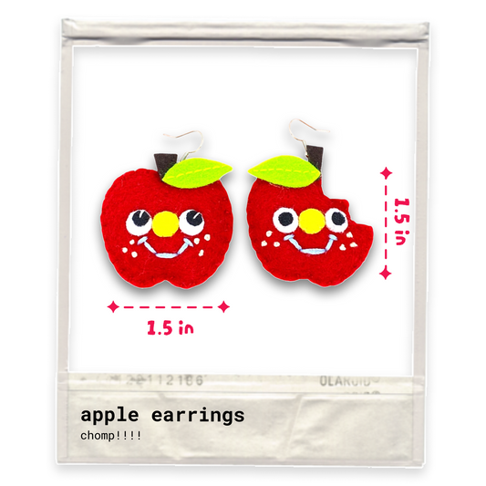Apple Felt Earrings🍎