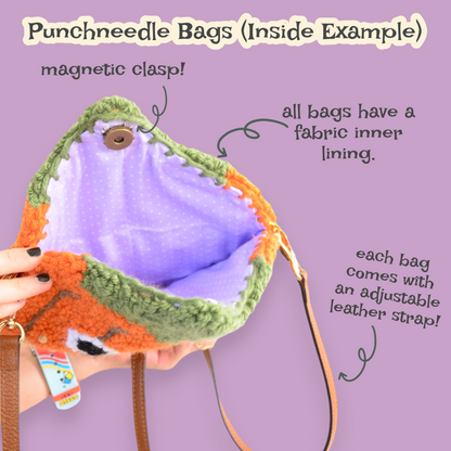 Cherry Punchneedle Bag | Handtufted Purse 🍒