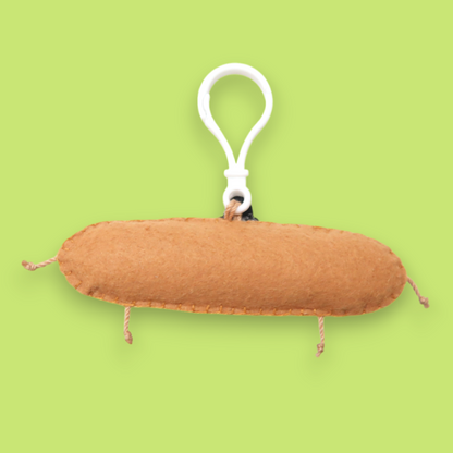 Baguette Grandpa Felt Bag Charm 🥖