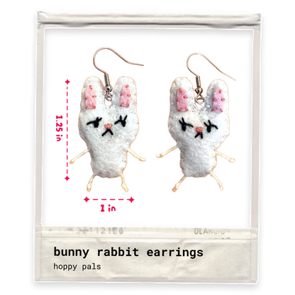 Bunny Rabbit Felt Earrings 🐇🥕