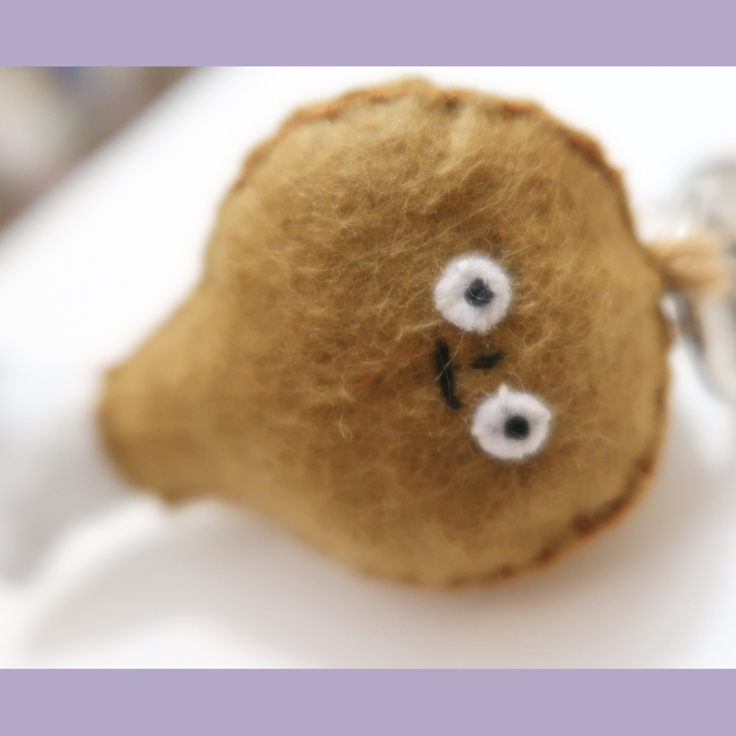 Chicken Drumstick Felt Bag Charm🍗