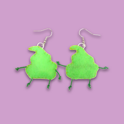 Dimple Ekubo Felt Earrings💨