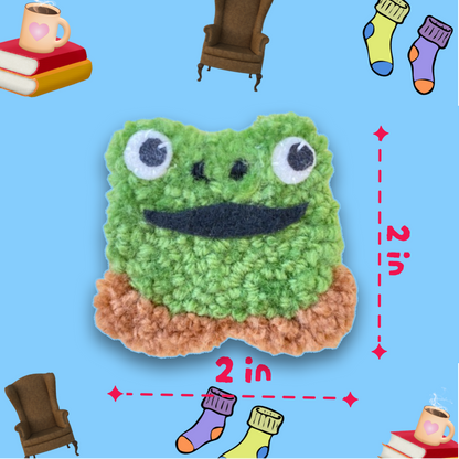 Frog + Toad Pin Pair🐸☕️🧺🤎