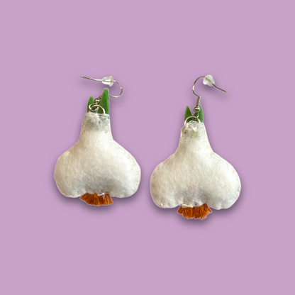 Garlic Vampire Felt Earrings 🧄🧛‍♀️