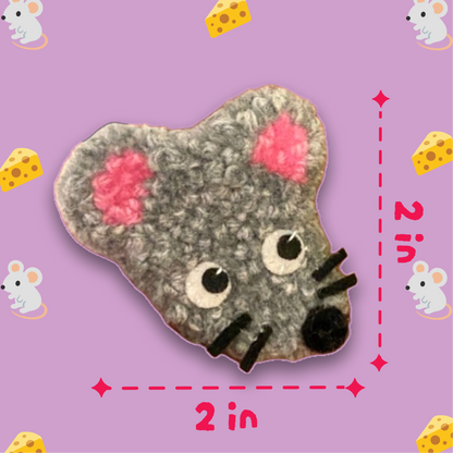 Mouse + Cheese Pin Pal Pair🐭🪤🧀