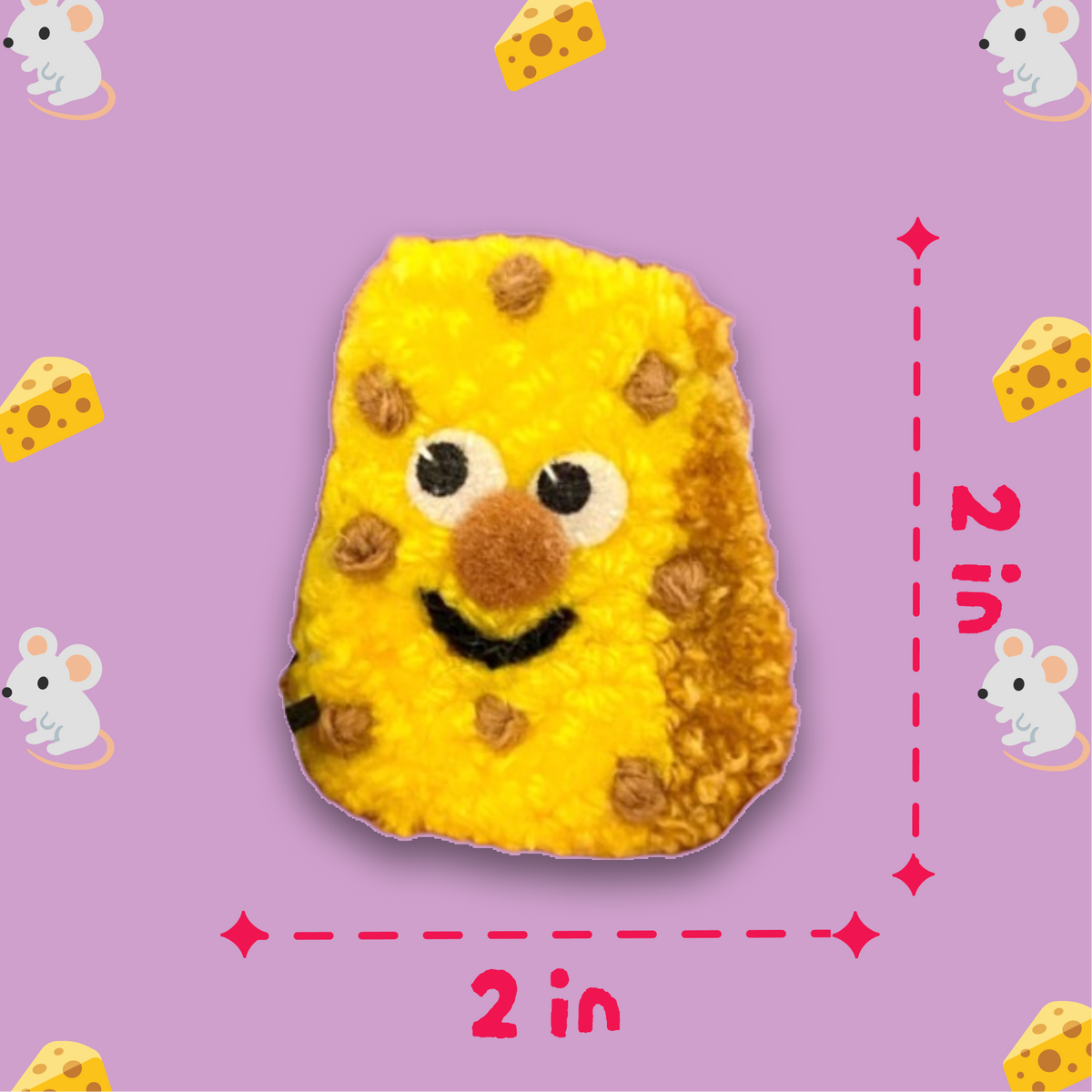 Mouse + Cheese Pin Pal Pair🐭🪤🧀