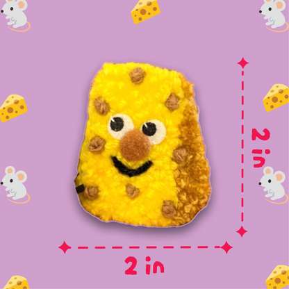 Mouse + Cheese Pin Pal Pair🐭🪤🧀