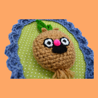 🧅Onion Yarn Taxidermy | Onion Embroidered Wall Art
