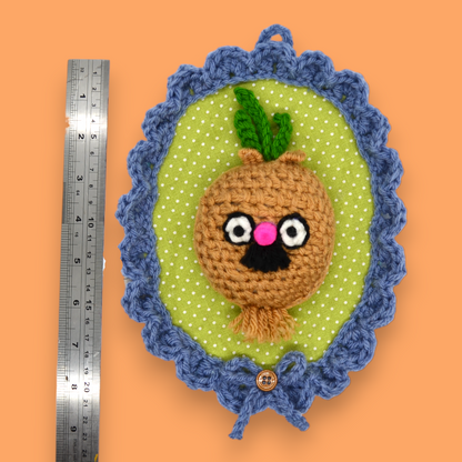 🧅Onion Yarn Taxidermy | Onion Embroidered Wall Art