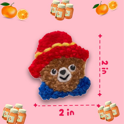 Paddington Bear + Marmalade Punchneedle Pin Pair 🧸🥪🧳