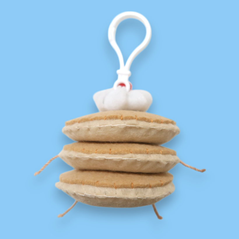 Pancakes Felt Bag Charm 🥞