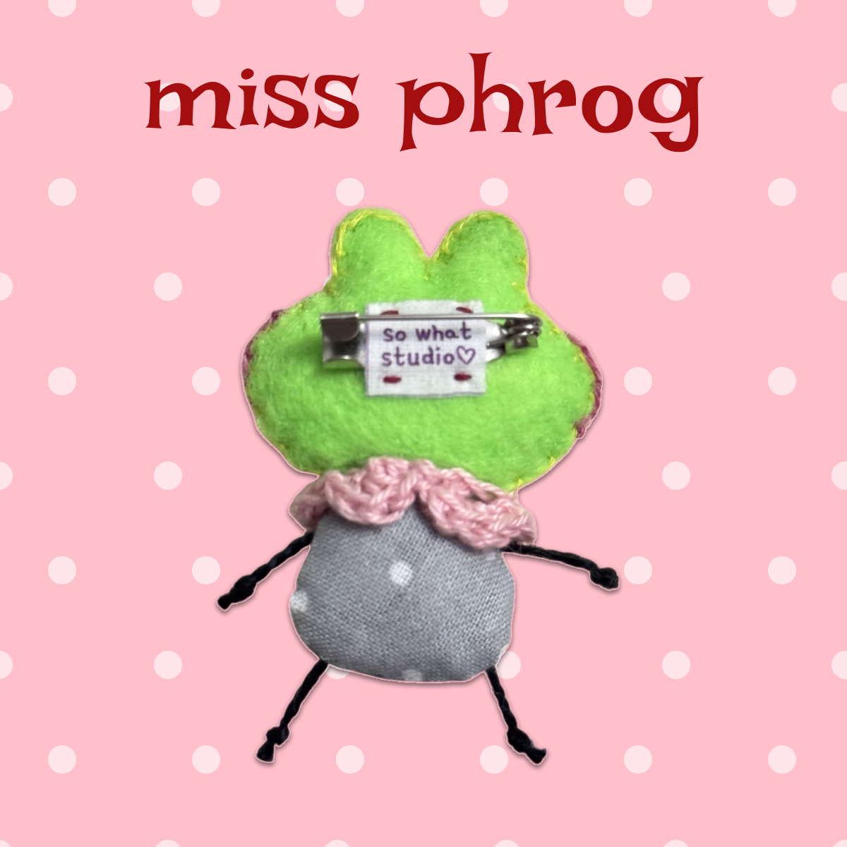 Froggy Felt Pin🐸