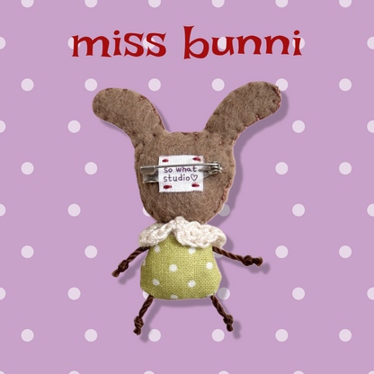 Bunny Rabbit Felt Pin🐇