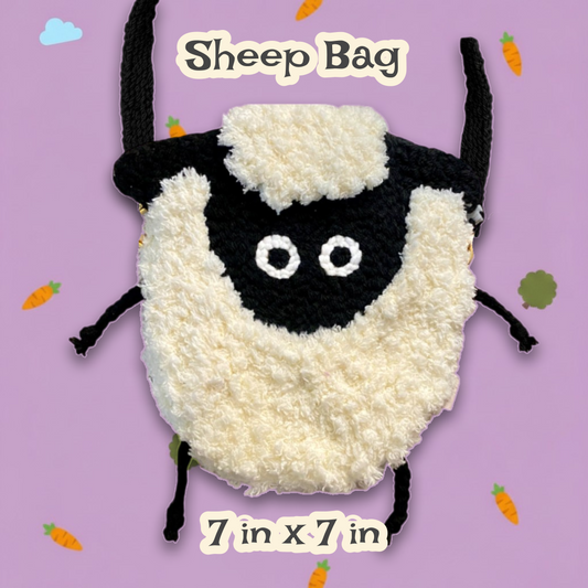 Sheep Punchneedle Bag 🐑 | Handtufted Purse