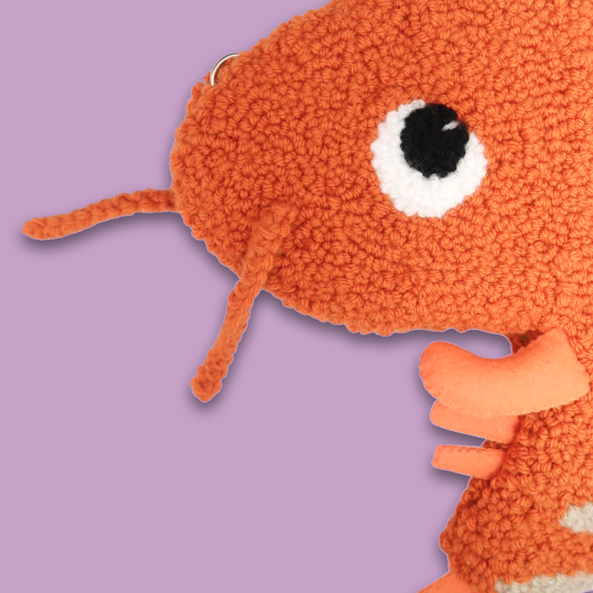 Shrimp Punchneedle Bag 🦐 | Fiber Art Bag