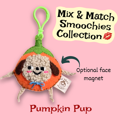 Pumpkin Puppy Bag Charm 🐶🎃 | Optional Magnet