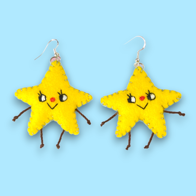 Star Felt Earrings ⭐️