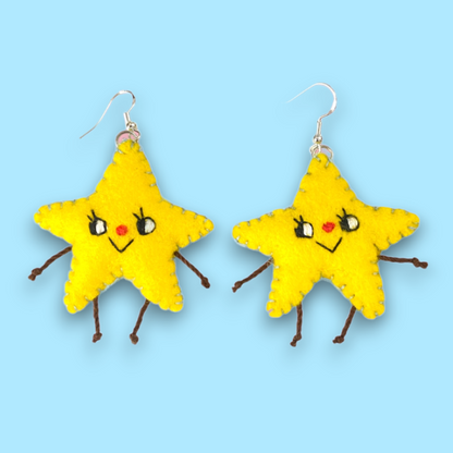 Star Felt Earrings ⭐️