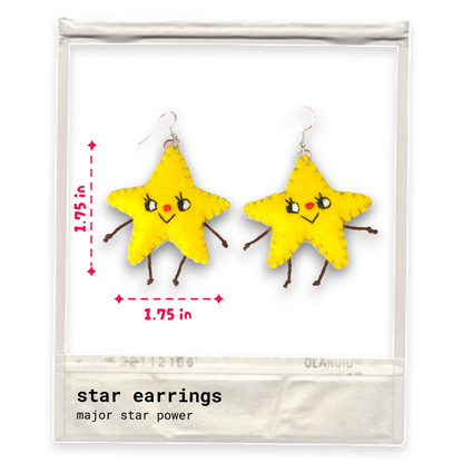 Star Felt Earrings ⭐️