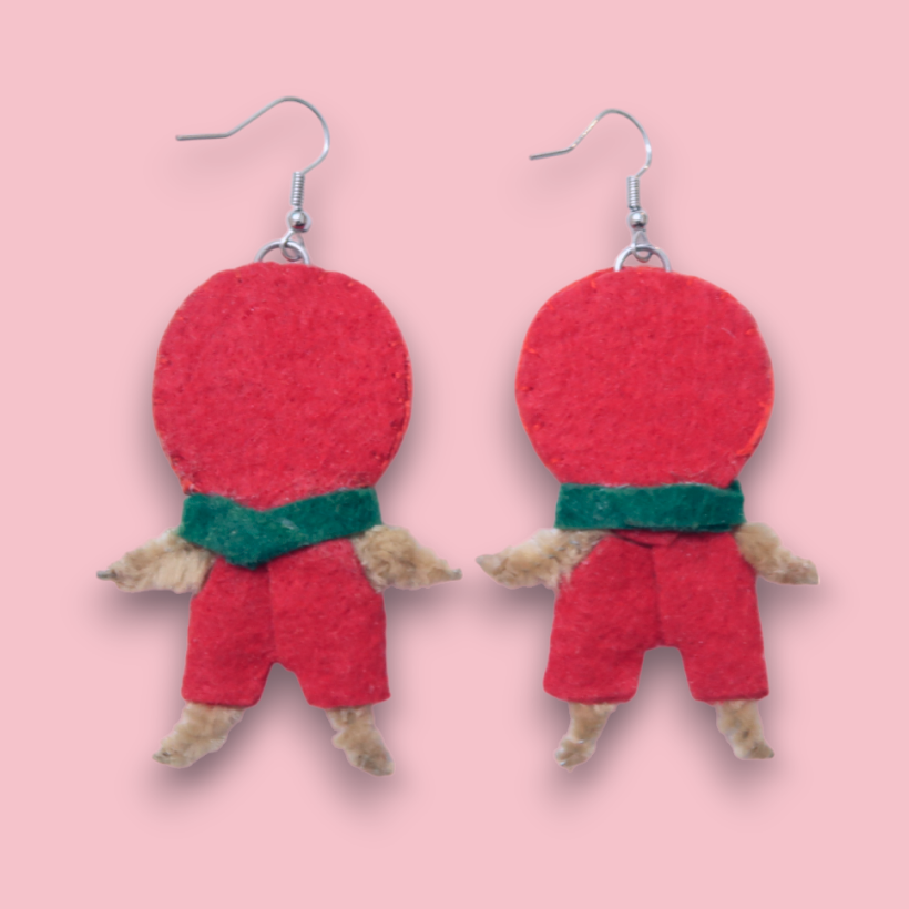 Strawberry Girls Felt Earrings 🍓👯‍♀️