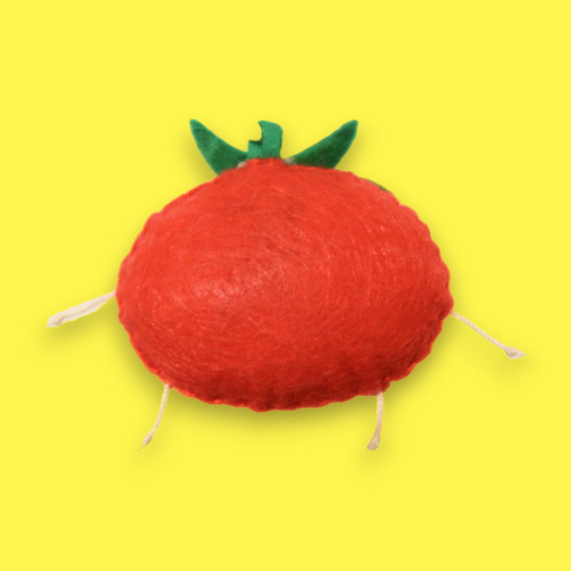 Tomato Guy Felt Bag Charm🍅