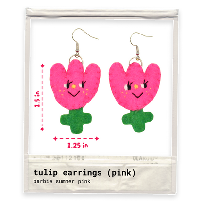 Tulip Felt Earrings 🌷