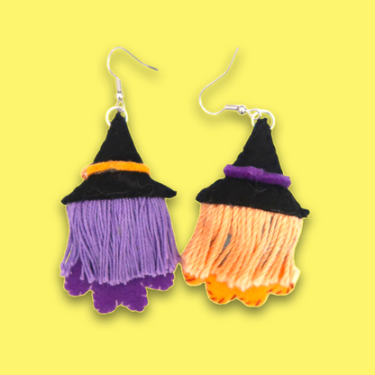 Witchy Sisters Felt Earrings 🧙🏽‍♀️