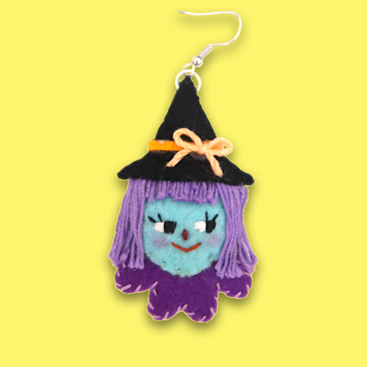 Witchy Sisters Felt Earrings 🧙🏽‍♀️