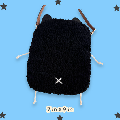Witchy Black Cat Bag 🐈‍⬛  | Fiber Art Purse