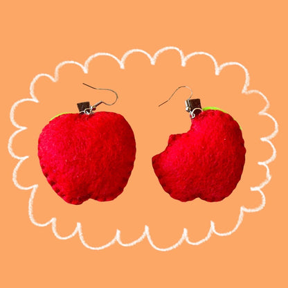 Apple Felt Earrings🍎