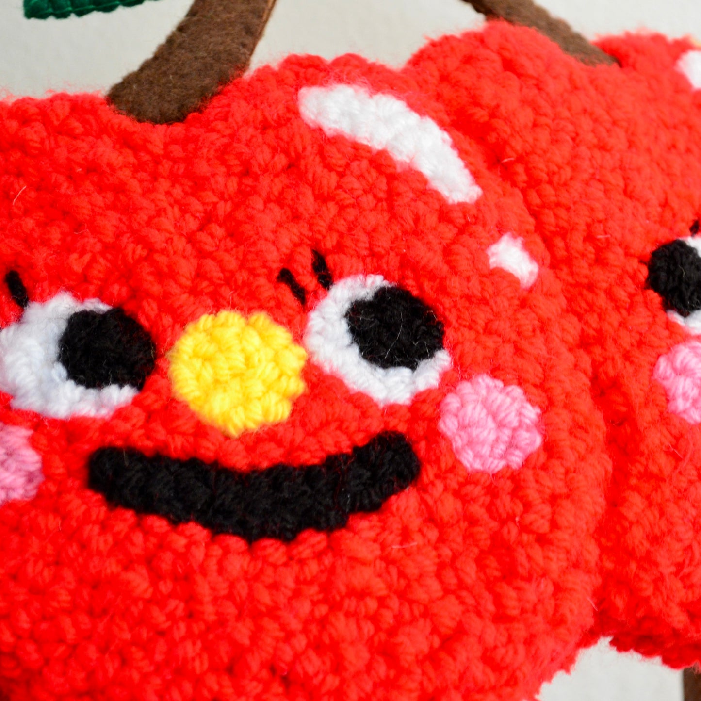 Cherry Punchneedle Bag | Handtufted Purse 🍒