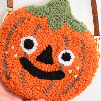 Pumpkin Punchneedle Bag | Handtufted Purse 🎃