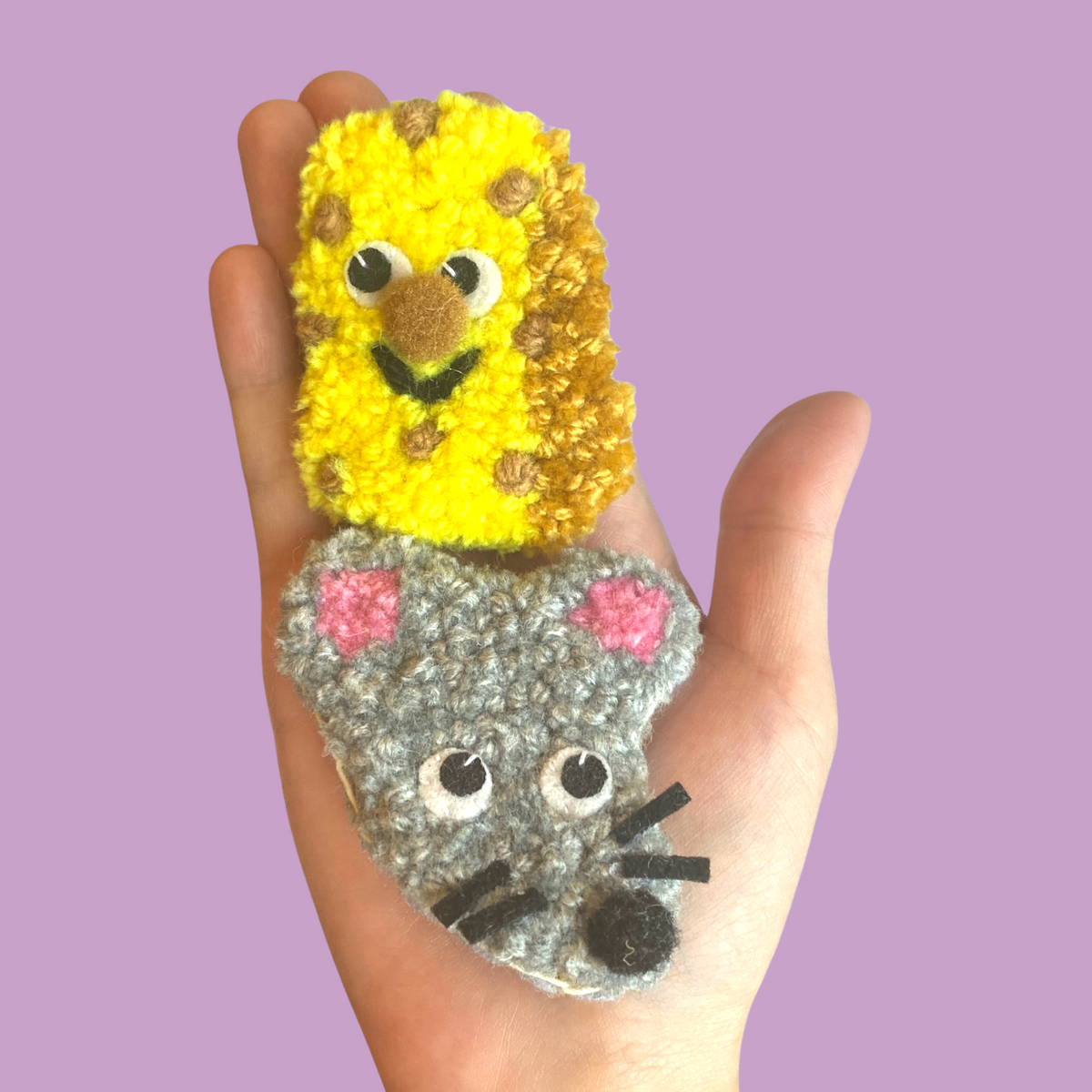 Mouse + Cheese Pin Pal Pair🐭🪤🧀